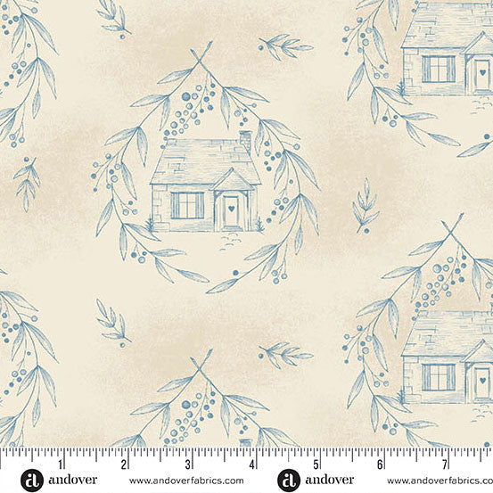 A-10469-BL-COZY-COTTAGE-BLUE-WILLOW "Special Delivery" Edyta Sitar PRE-COMMANDE SEPTEMBRE 2026