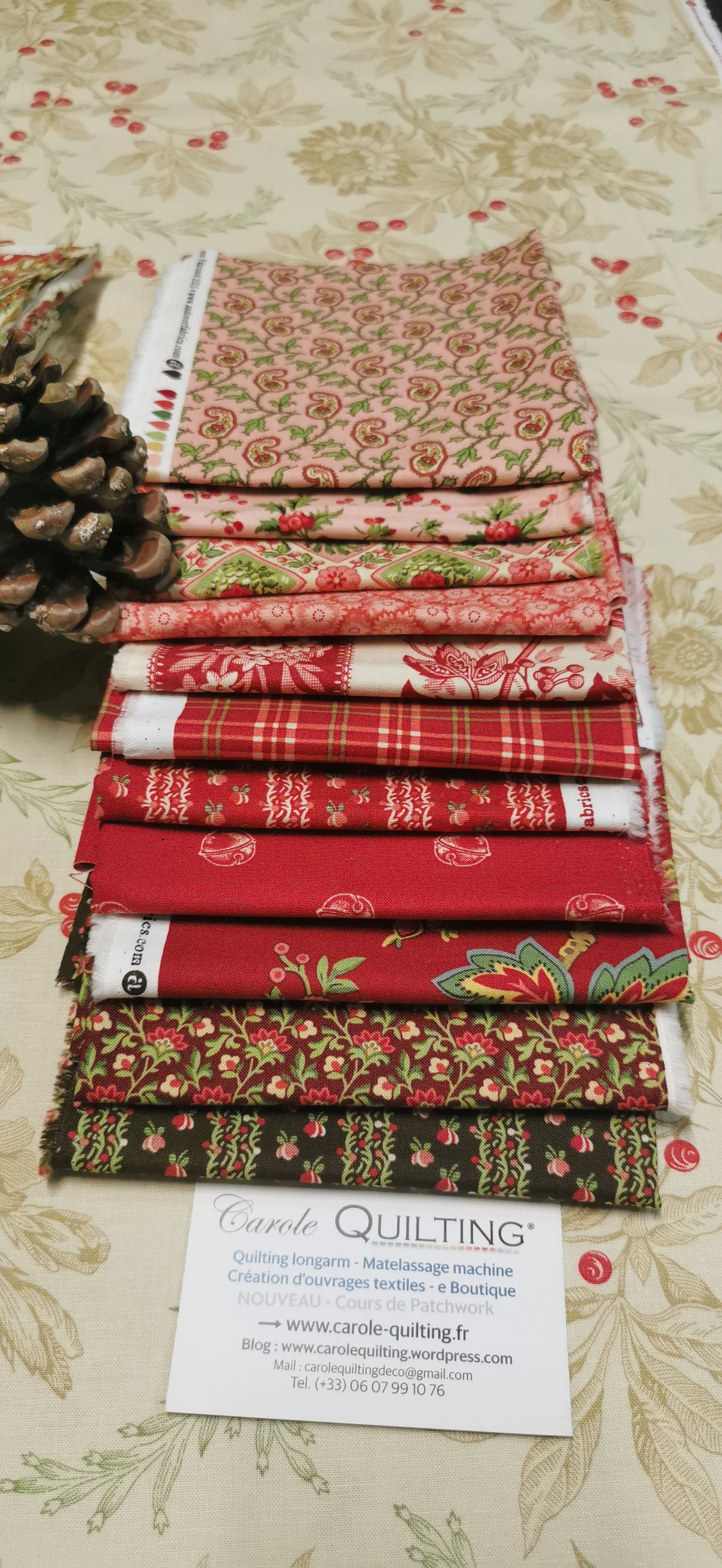 Fat-Quarter Bundle 24 "Jingle Bell" Edyta Sitar