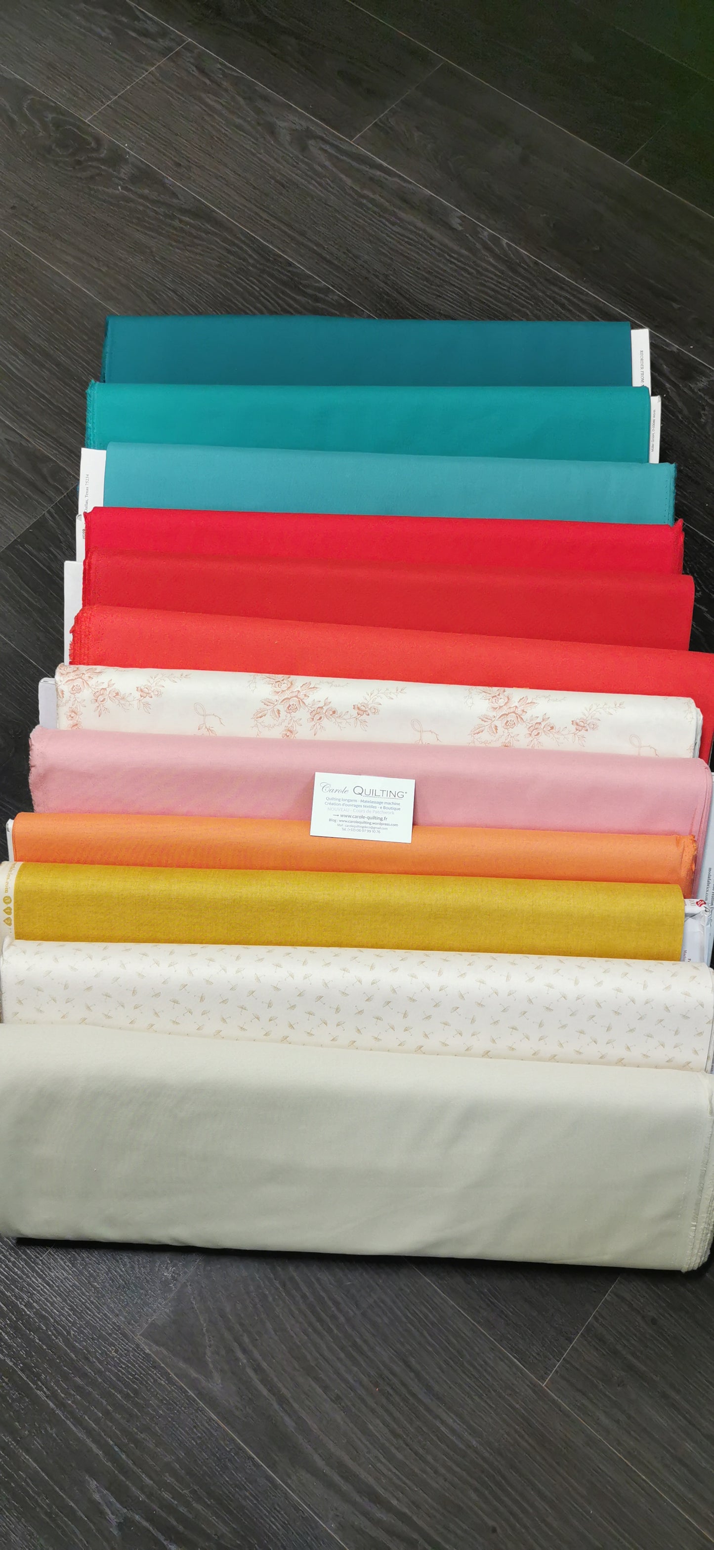 Paris je t'aime version by Carole - Kit tissus modèle Verushka Zarate de Pride and Joy of Quilting