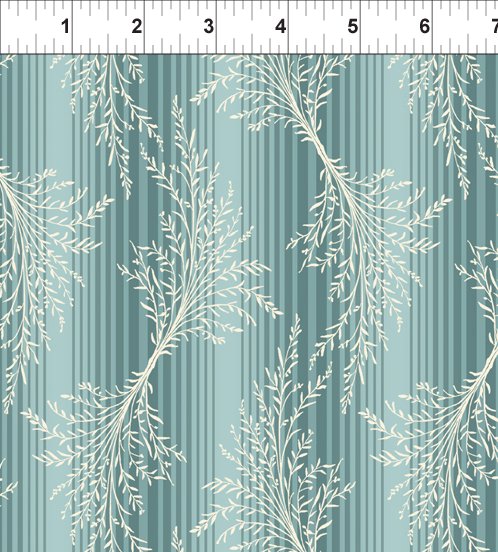 Vert rayé -4BQR3 "Romance" Jason Yenter for In the beginning fabrics
