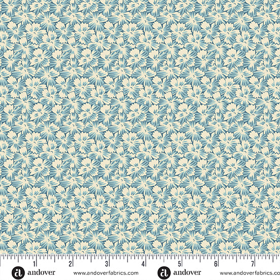 Turquoise-Aster-A-951-B- "Sewing Basket" Edyta Sitar