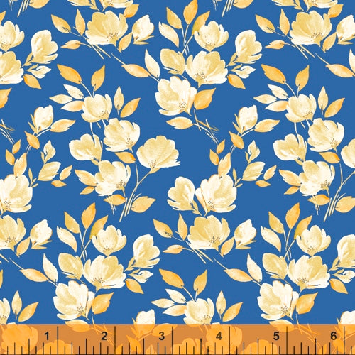 Jaune et bleu 52290-5 "Veranda" Whistler Studios for Windham fabrics