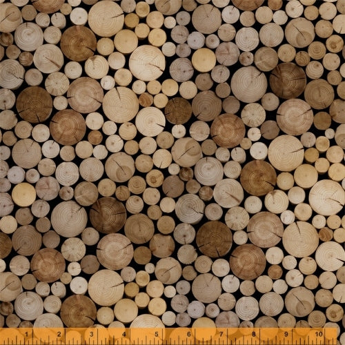 Wood Eye Bois -52111D-X "Landscapes" Whistler Studios for Windham fabrics