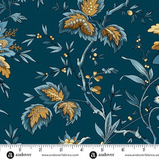 Ariel Midnight A - 1163 - B "Beach House" Edyta Sitar - Carole Quilting