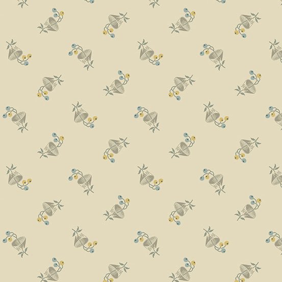 Biscuits - Bachelor - Button - A - 797 - L "English Garden" Edyta Sitar Andover - Carole Quilting
