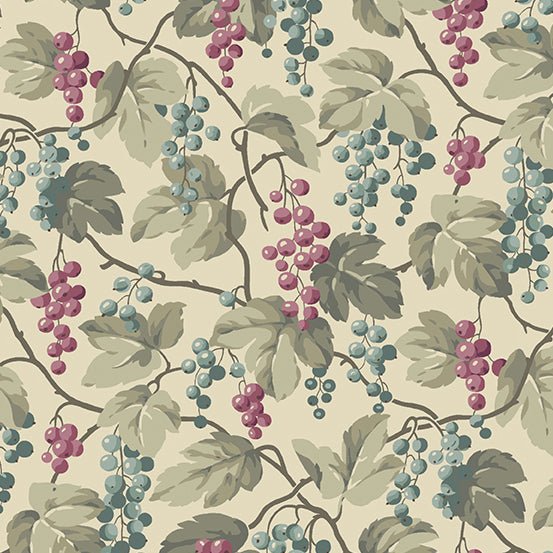 Biscuits - Currants - A - 792 - L "English Garden" Edyta Sitar - Carole Quilting