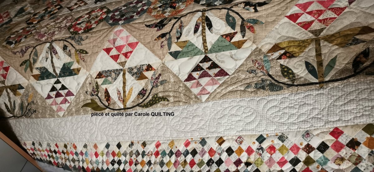 Black - Tea - Trellis - A - 800 - N "English Garden" Edyta Sitar - Carole Quilting