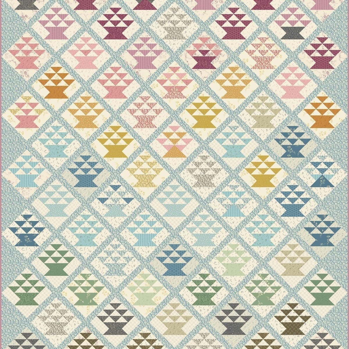 Candy Basket - Kit pré - coupé - modèle Edyta Sitar - Carole Quilting