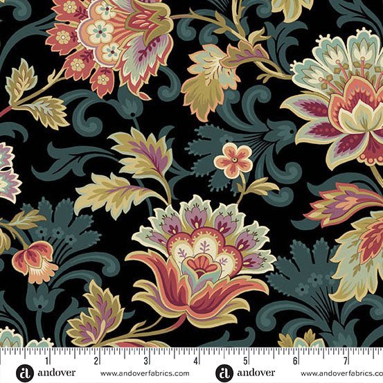Canterbury Dusk - A - 1372 - K "Dahlia" Edyta Sitar - Carole Quilting