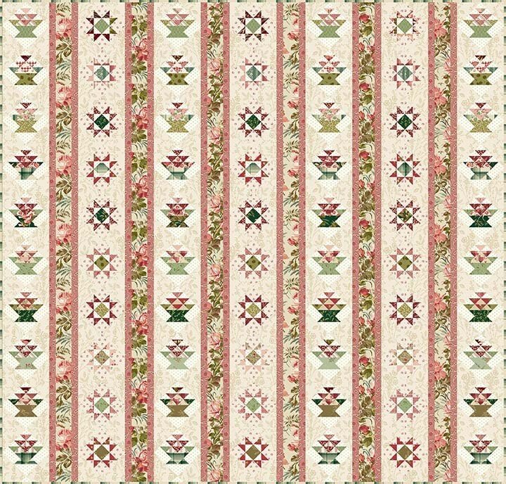 Christmas Creek - Kit TISSUS - modèle Edyta Sitar - Carole Quilting