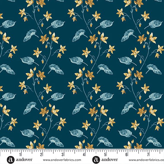 Clematis Midnight A - 1167 - B "Beach_House" Edyta Sitar - Carole Quilting