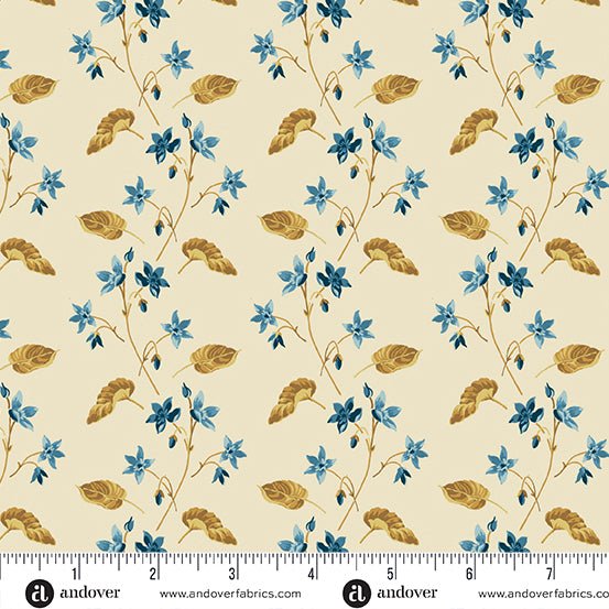 Clematis Shell A - 1167 - L "Beach_House" Edyta Sitar - Carole Quilting