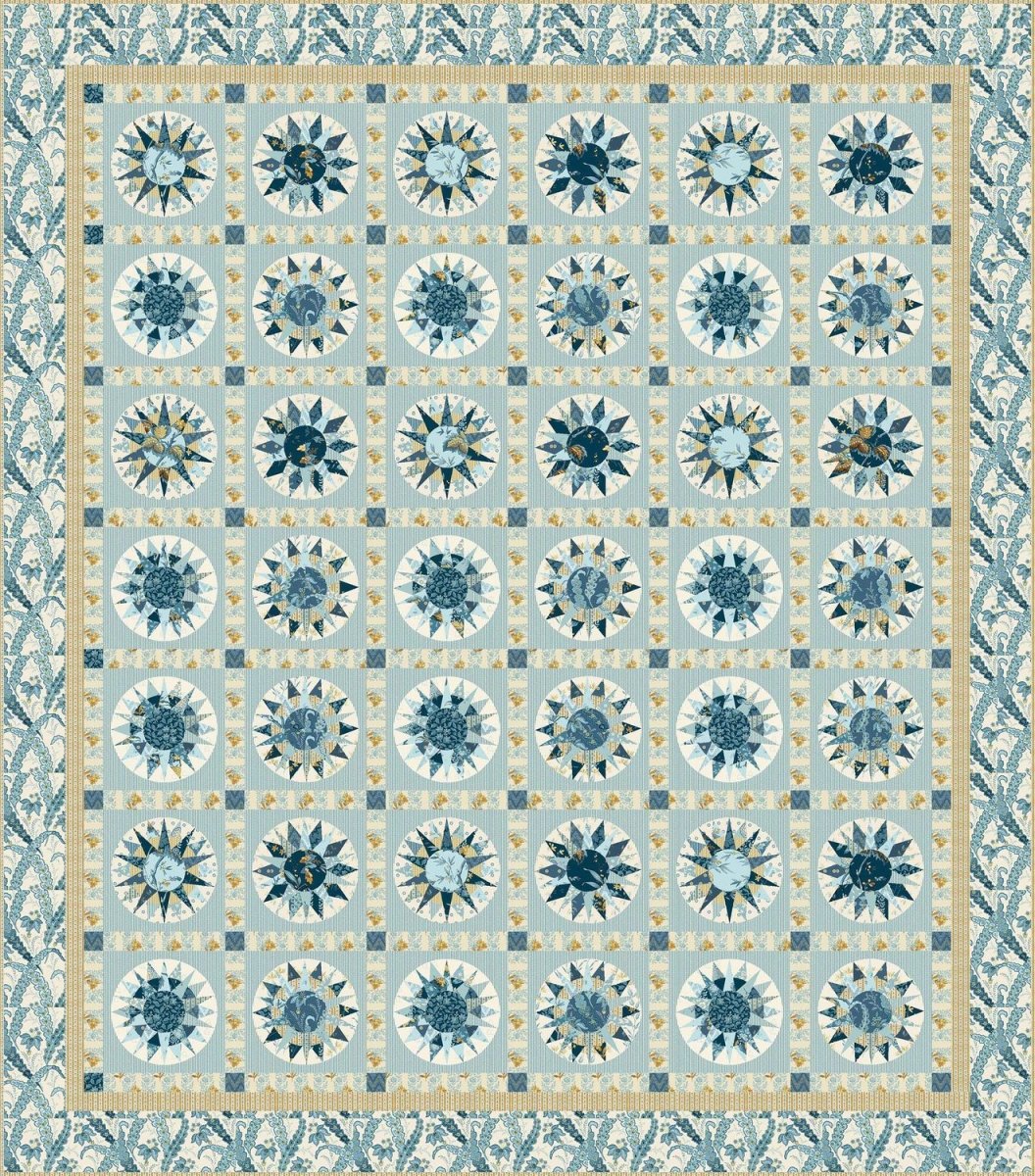 Compas Mariner A - 1178 - LB "Beach_House" Edyta Sitar - Carole Quilting