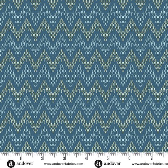 Current Blue A - 1174 - B "Beach_House" Edyta Sitar - Carole Quilting