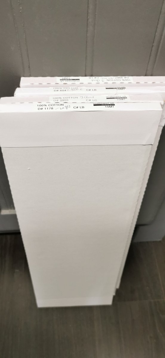 Lot de 4 cartons vides pour tissus, hauteur 59 cm - Carole Quilting