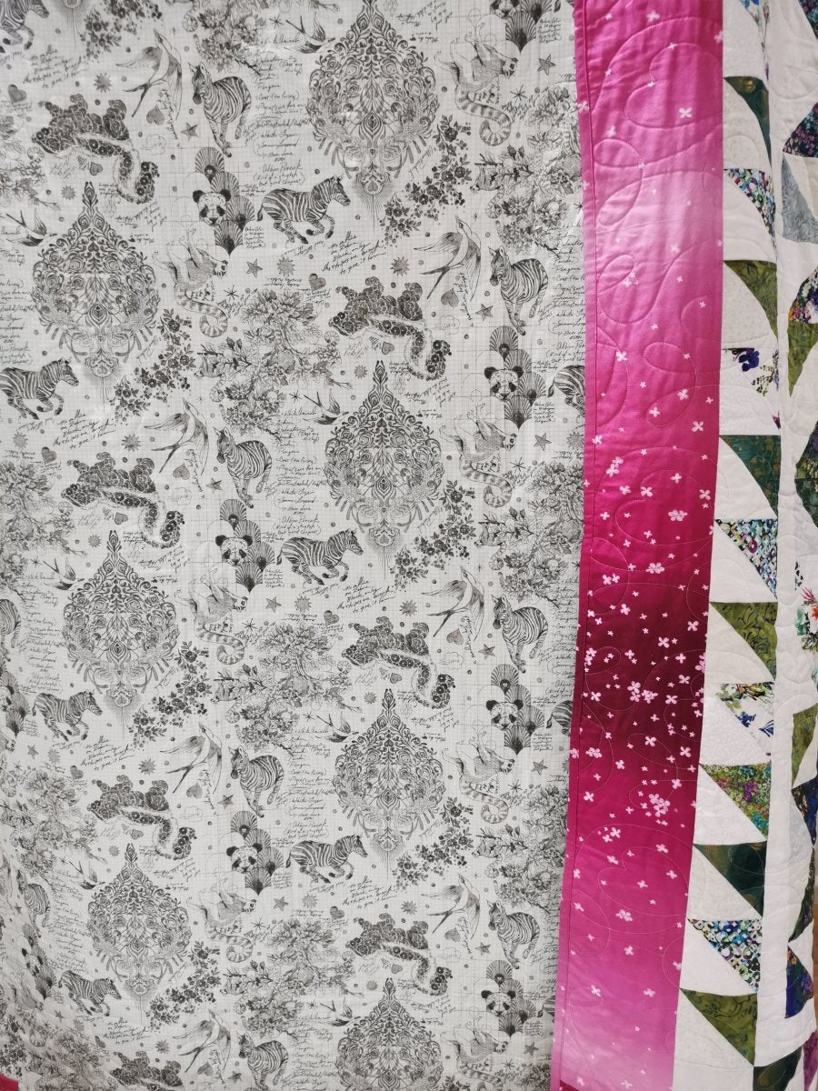 Quilt Etoiles Roses - Carole Quilting