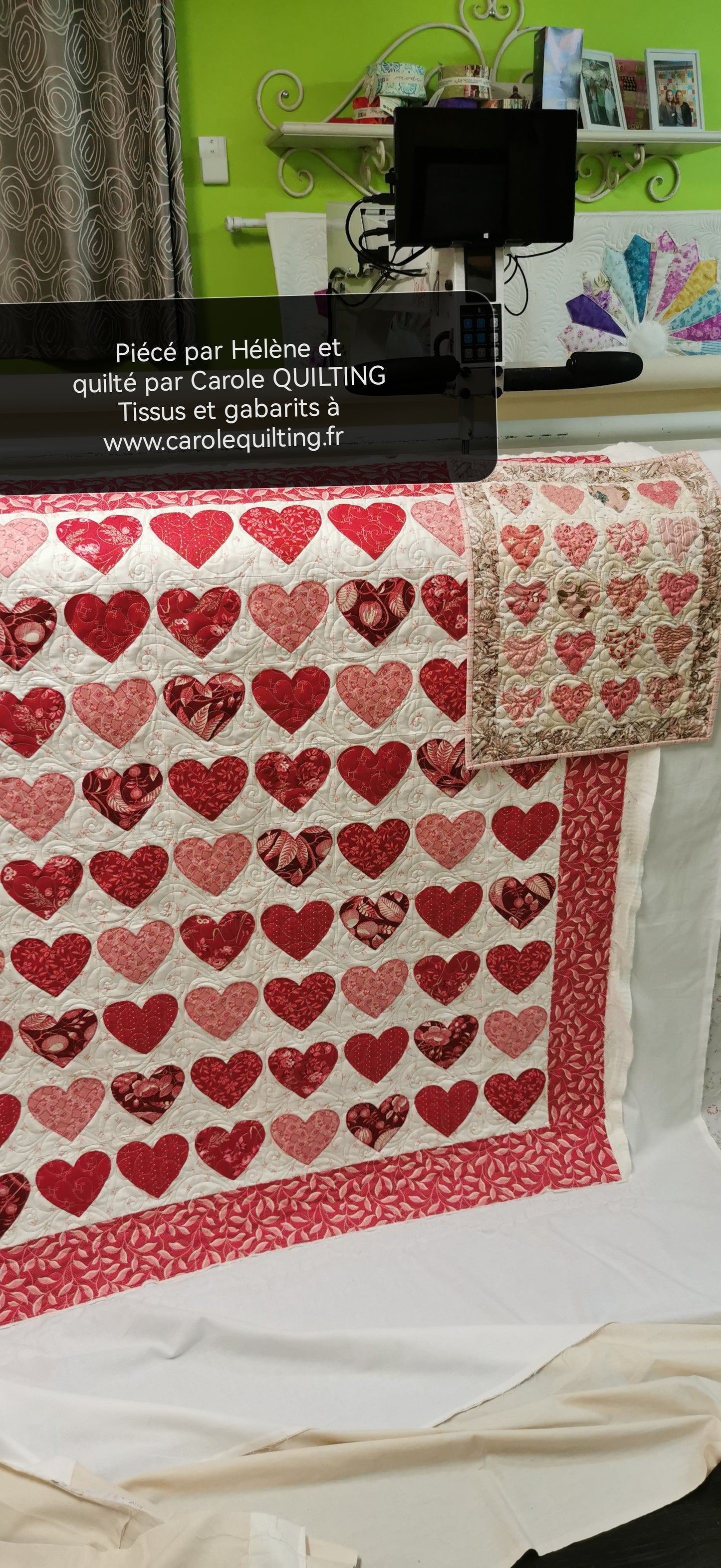 Gabarit Coeur par Carole QUILTING