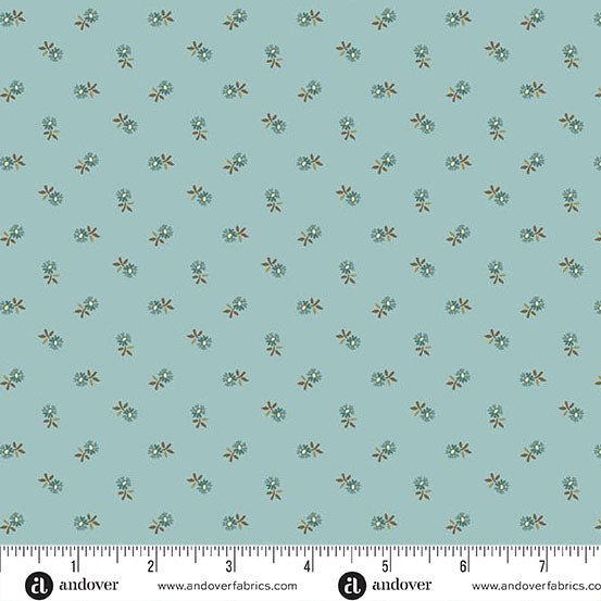 Sky Blue Pincushion A - 1383 - LB "Dahlia" Edyta Sitar - Carole Quilting