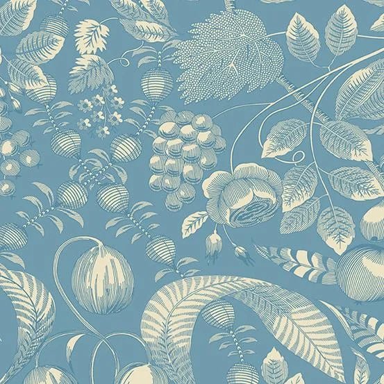 Valley Cornflower A - 354 - T "Blue Escape" Edyta Sitar - Carole Quilting