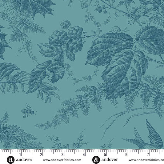 A-10285T2 Teal Blue "Vermont" by Edyta Sitar