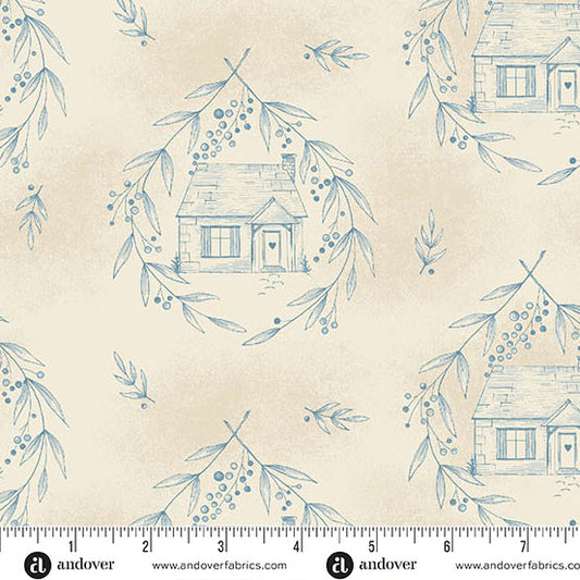 A-10469-BL-COZY-COTTAGE-BLUE-WILLOW "Special Delivery" Edyta Sitar PRE-COMMANDE SEPTEMBRE 2026