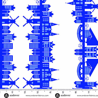 A-1689-B1 Delftware 9 Streets "Amsterdam" by Libs Elliott