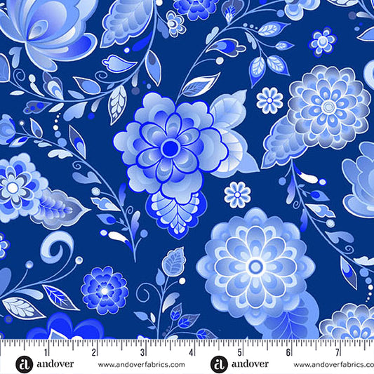 A-1690-B Cobalt Floret "Amsterdam" by Libs Elliott - pré-commande automne 2025