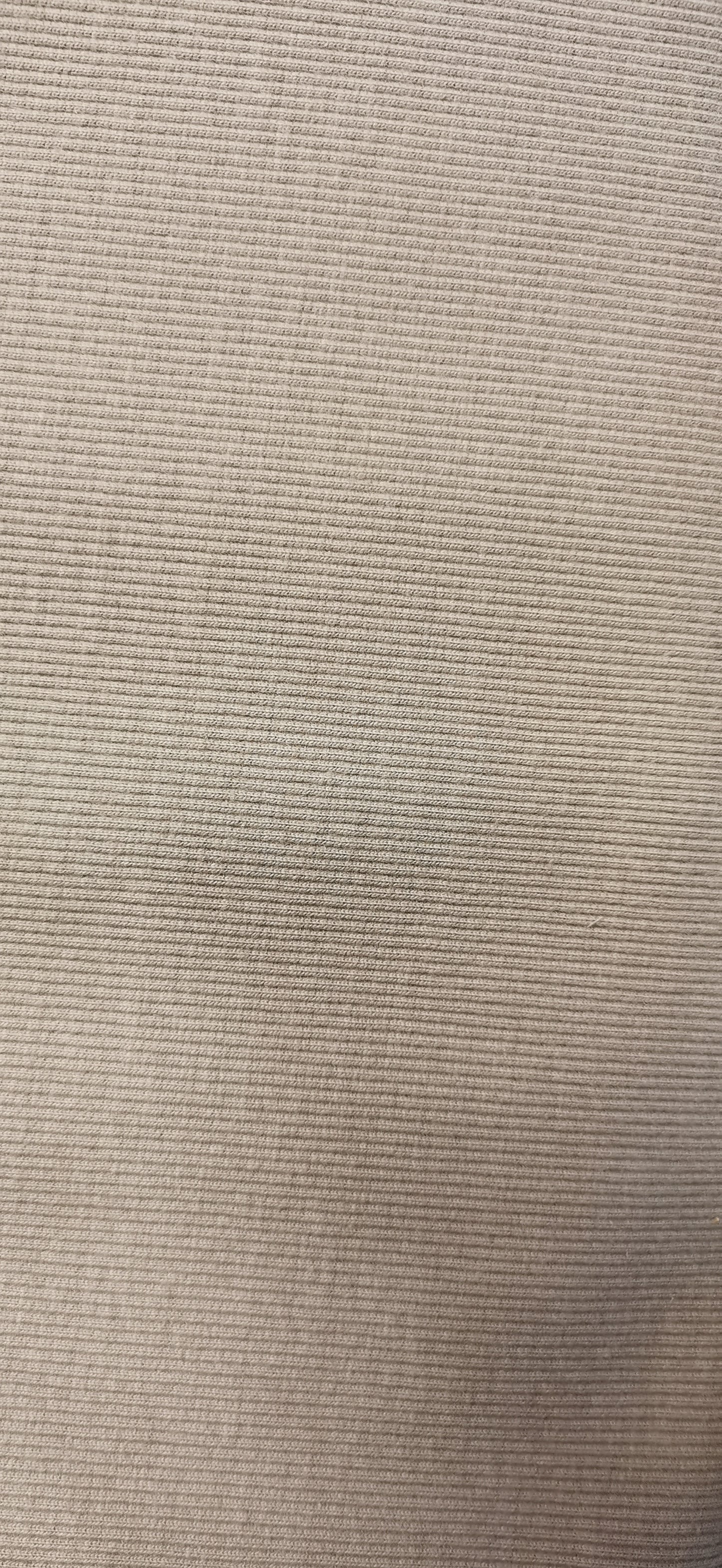 Bord côtes fin taupe rayures fines