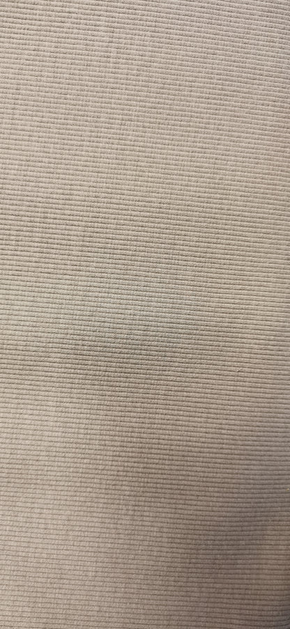 Bord côtes fin taupe rayures fines