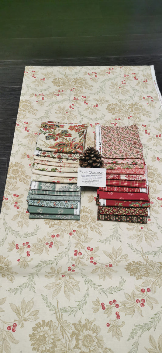 Fat-Quarter Bundle 24 "Jingle Bell" Edyta Sitar