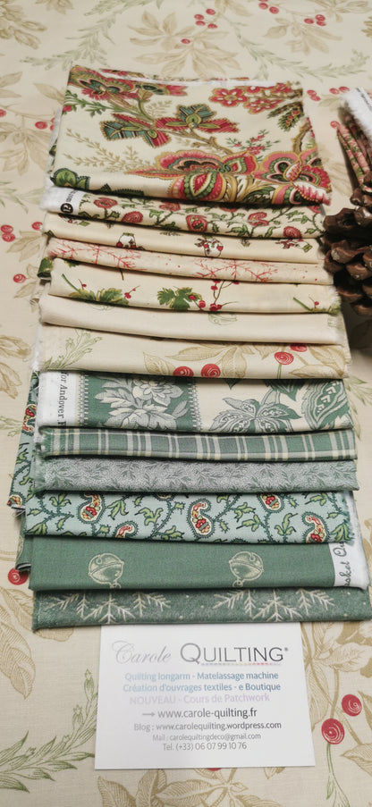 Fat-Quarter Bundle 24 "Jingle Bell" Edyta Sitar