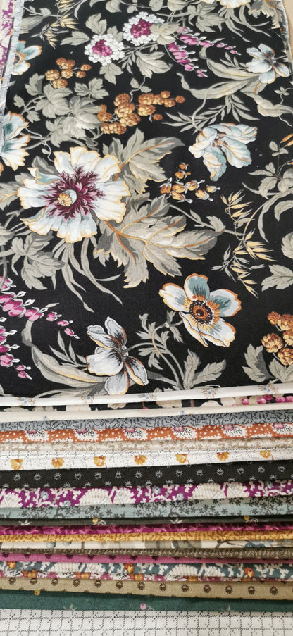 Lot 23 tissus English Garden et tissus clairs  – Edyta Sitar