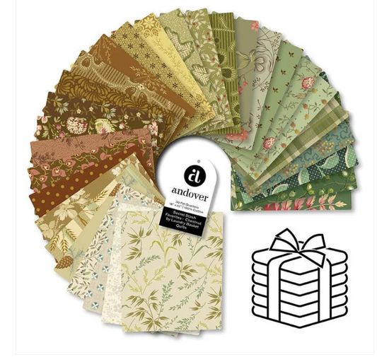 Fat-Quarter Bundle 30 CHESTNUT "Secret Stash" Edyta Sitar