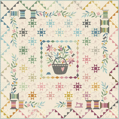 Turquoise-Dancing-Nancy-A-958-B "Sewing Basket" Edyta Sitar