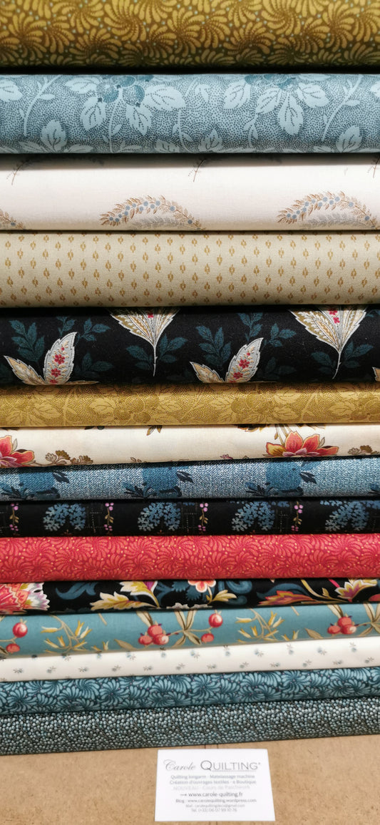 Kit "Trip Around the World" tissus Dahlia - modèle Edyta Sitar