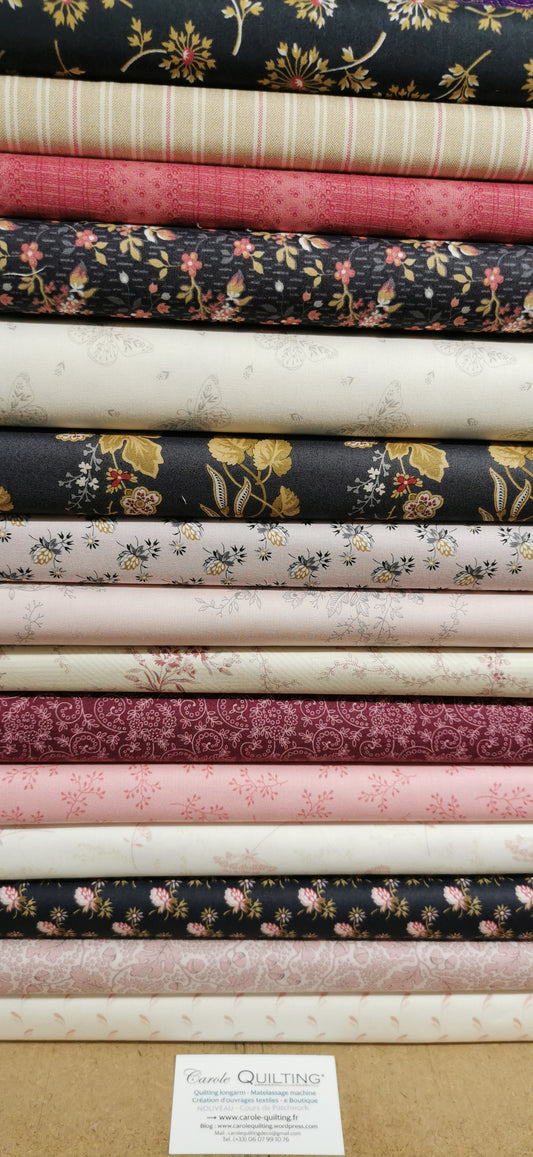 Kit "Trip Around the World" tissus Moonstone - modèle Edyta Sitar