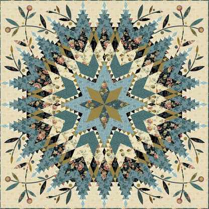 Canterbury Dusk - A - 1372 - K "Dahlia" Edyta Sitar - Carole Quilting