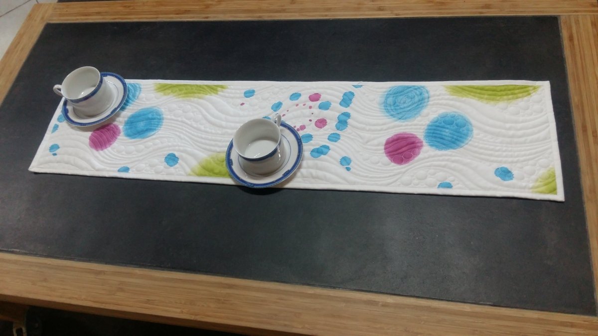 Chemin de table Les Vagues - Carole Quilting