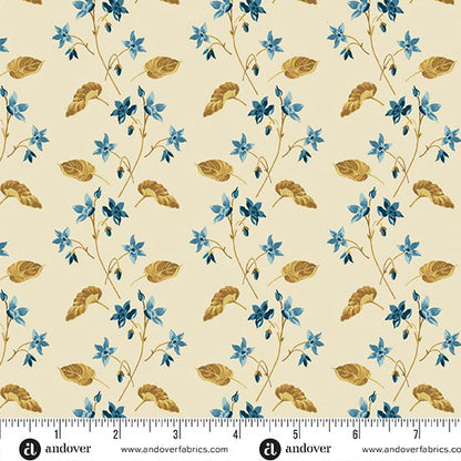 Clematis Shell A - 1167 - L "Beach_House" Edyta Sitar - Carole Quilting