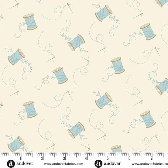 Cotton - Needle - and - Thread - A - 1605 - L "Sewing - Bird" Edyta Sitar - Carole Quilting