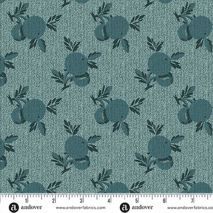 Crab Apple Denim - A - 1379 - T "Dahlia" Edyta Sitar - Carole Quilting