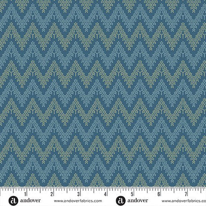 Current Blue A - 1174 - B "Beach_House" Edyta Sitar - Carole Quilting