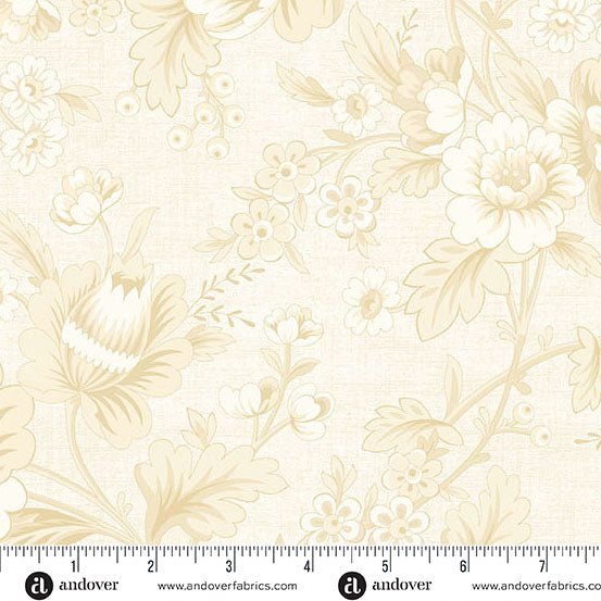 French_Vanilla - Dahlia_A - 1289 - L "Pebbles" Edyta Sitar Andover - Carole Quilting