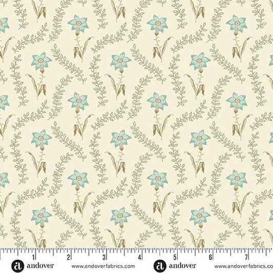 Frost - Daffodils A - 1291 - LT "Pebbles" Edyta Sitar Andover - Carole Quilting