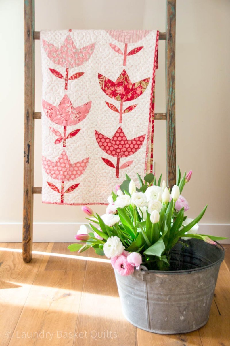 Gabarits Tulipe "Sew in Love" Edyta Sitar de Laundry Basket Quilts - Carole Quilting