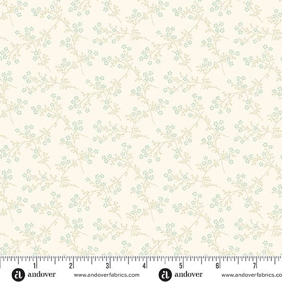 Glacier - Spring_Bouquet_A - 1296 - LT "Pebbles" Edyta Sitar Andover - Carole Quilting