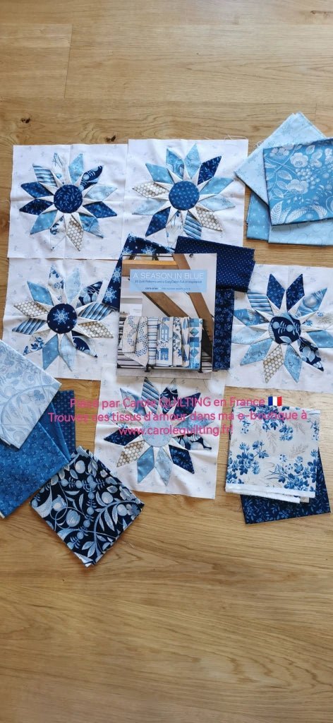 Livre "A Season in Blue" par Edyta Sitar - Carole Quilting
