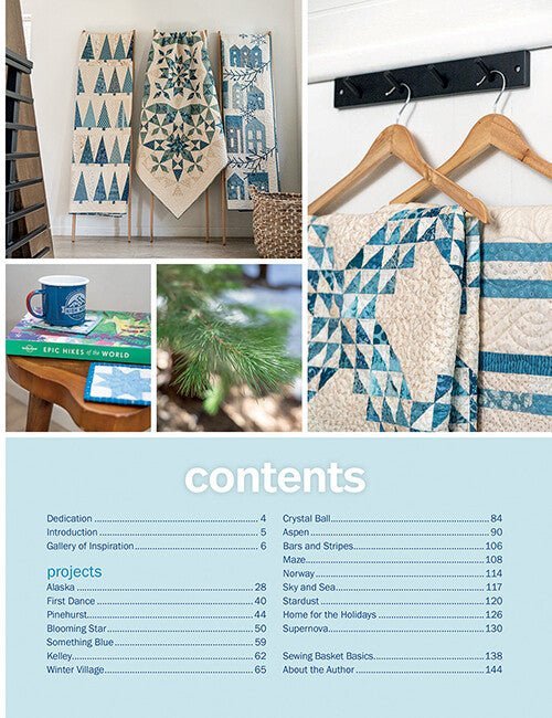Livre "A Season in Blue" par Edyta Sitar - Carole Quilting