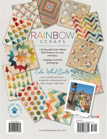 Livre "Rainbow Scraps" exemplaire unique signé par Edyta Sitar - Carole Quilting