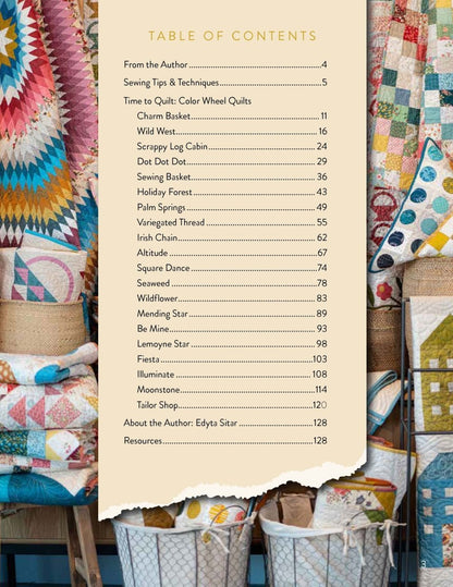 Livre "Rainbow Scraps" exemplaire unique signé par Edyta Sitar - Carole Quilting
